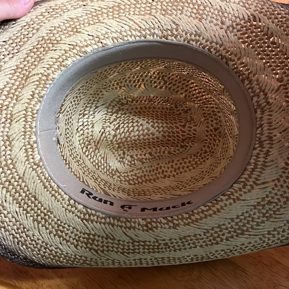 Bull Hide Run A Muck Desert Gold Straw Hat YOUTH Small